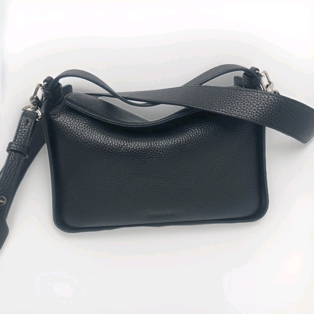 The Horse Black Pebble Leather Shoulder Crossbody